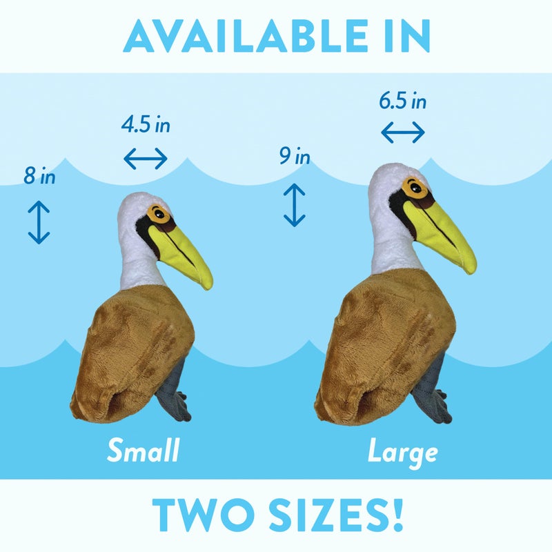 Spunky Pup Clean Earth Plush Pelican | Made from 100% Recycled Water Bottles | Small - Image 5